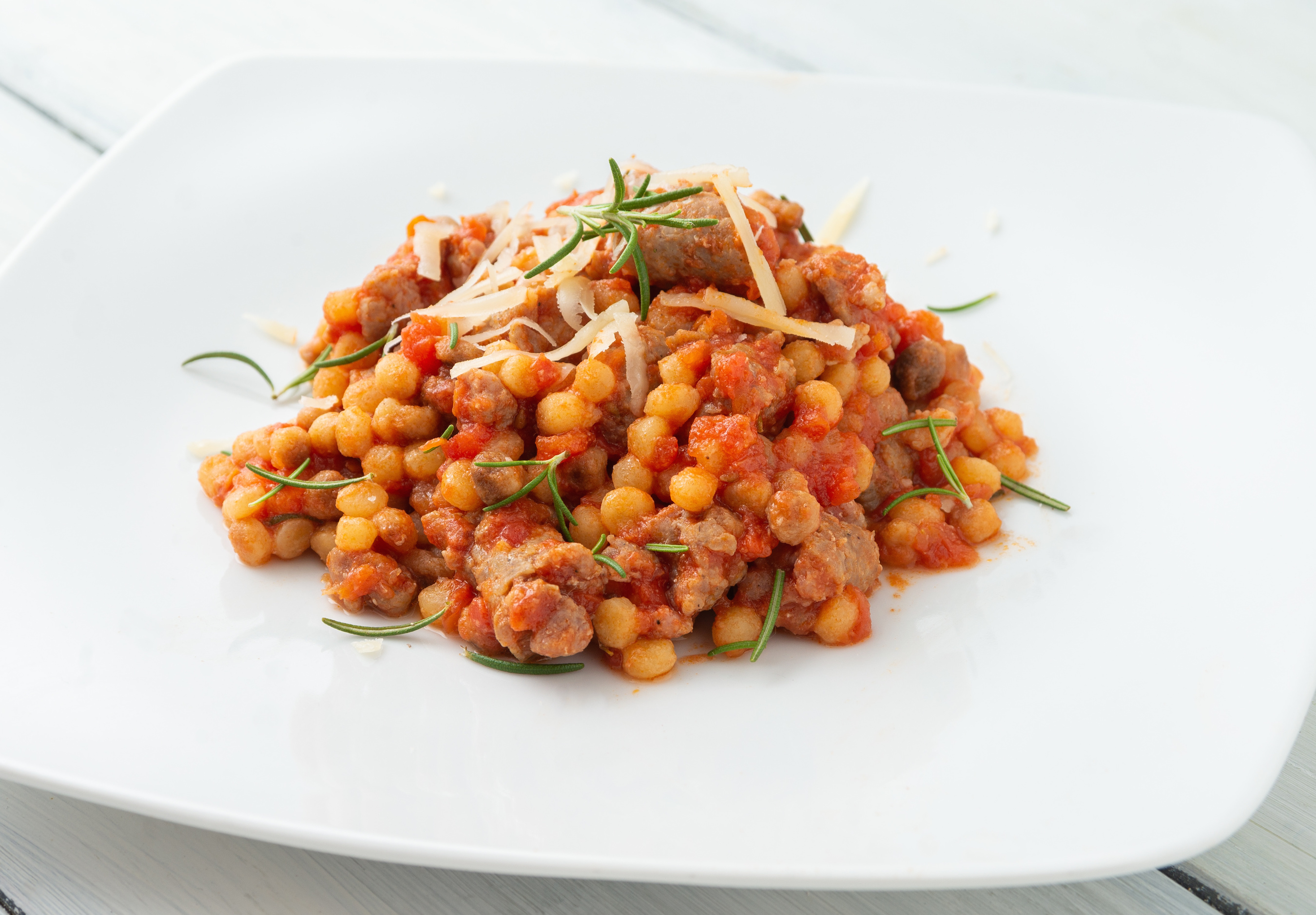 Sausage, Chickpea and Tomato Cassoulet Recipe